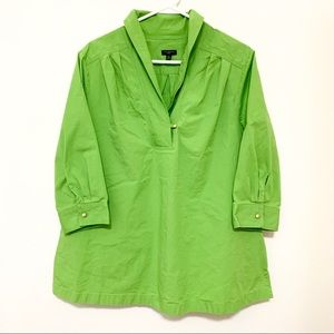 Talbots Plus Size 18W Green Blouse